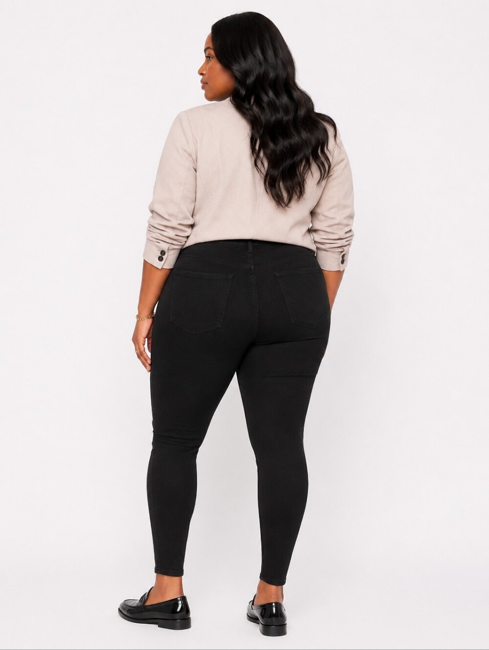 Old Navy Plus Size Black Skinny Ankle Jeans Size 20 Short Length/ Petite - Picture 2 of 5